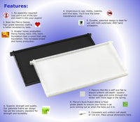 9" Deep Plastic Frame Triple Waxed