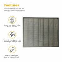10 Frame Metal Bound Extra Heavy Welded Queen Excluder