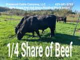 Premium 100% Grass Fed / Grass Finished Black Angus Beef Shares