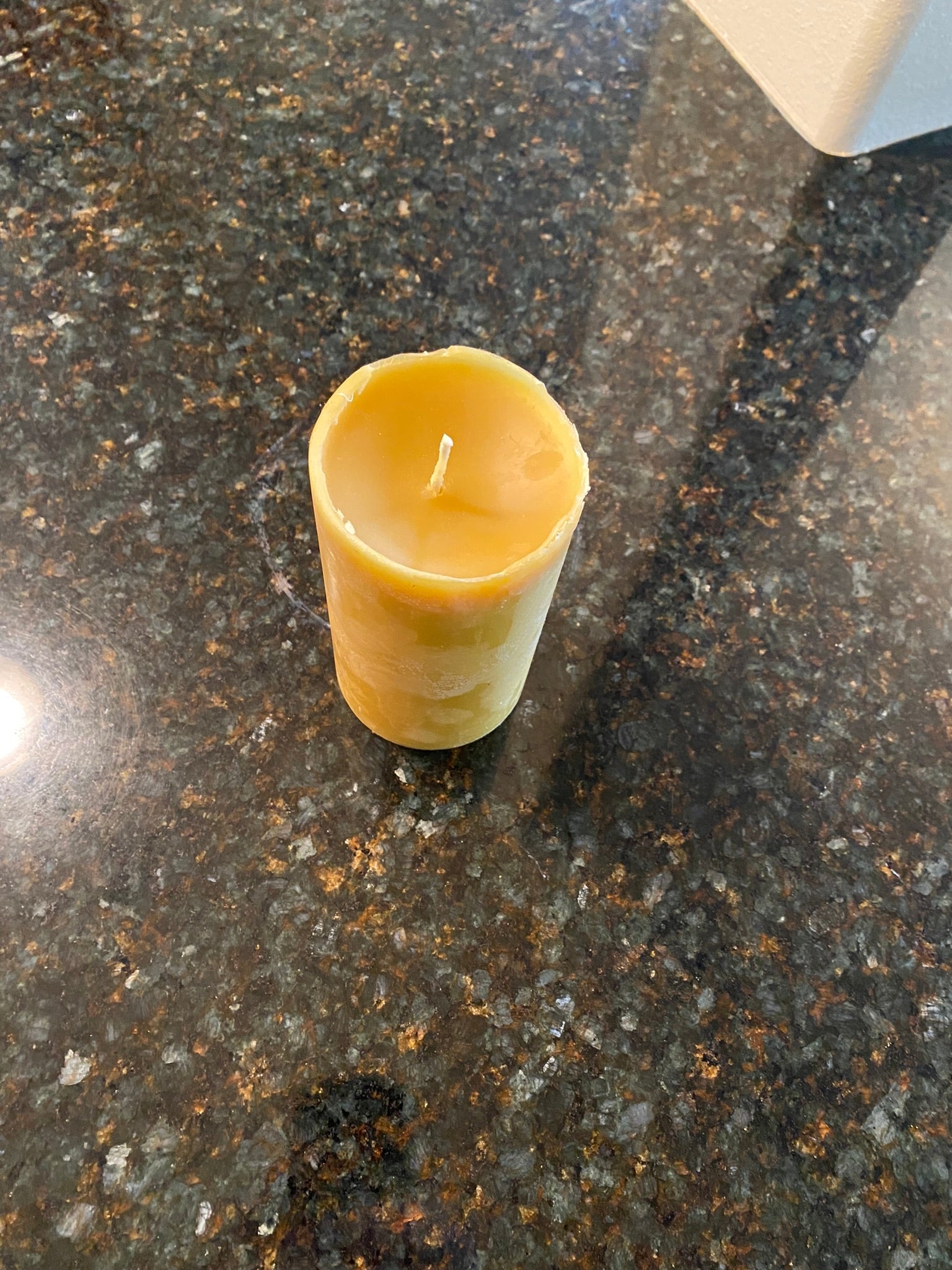 100% Pure Beeswax 3" Pillar Candle 6" Tall - Image 4
