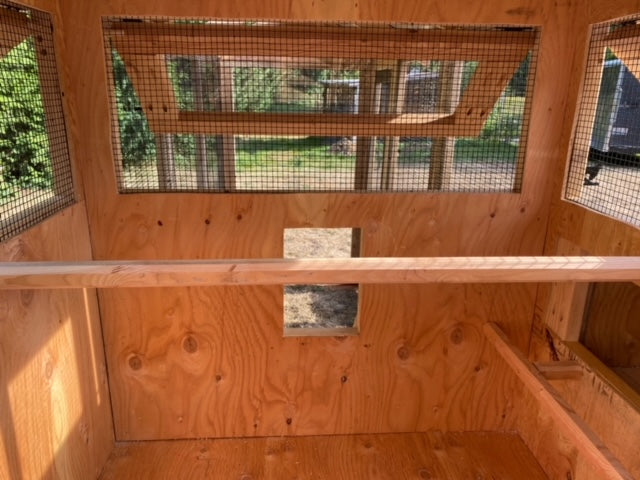 Walk-In Chicken Coop 4’ Wide – Built On Site | Douglas Fir Frame | Washington - Image 11