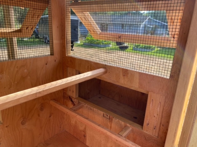 Walk-In Chicken Coop 4’ Wide – Built On Site | Douglas Fir Frame | Washington - Image 12