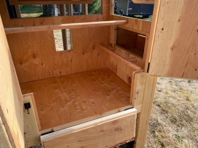 Walk-In Chicken Coop 4’ Wide – Built On Site | Douglas Fir Frame | Washington - Image 15
