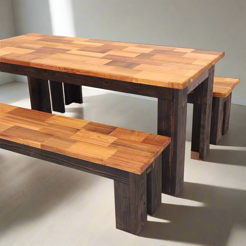 Butcher Block Dining Set - Image 3