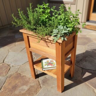 Planter Stand w/ Shelf