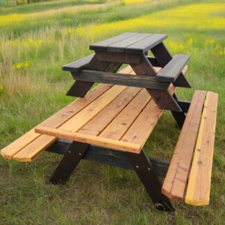 Redwood A-Frame Picnic Tables