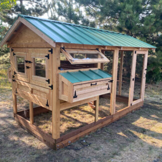 Walk-In Chicken Coop 6’ Wide – Handcrafted Douglas Fir Frame | Built On Site