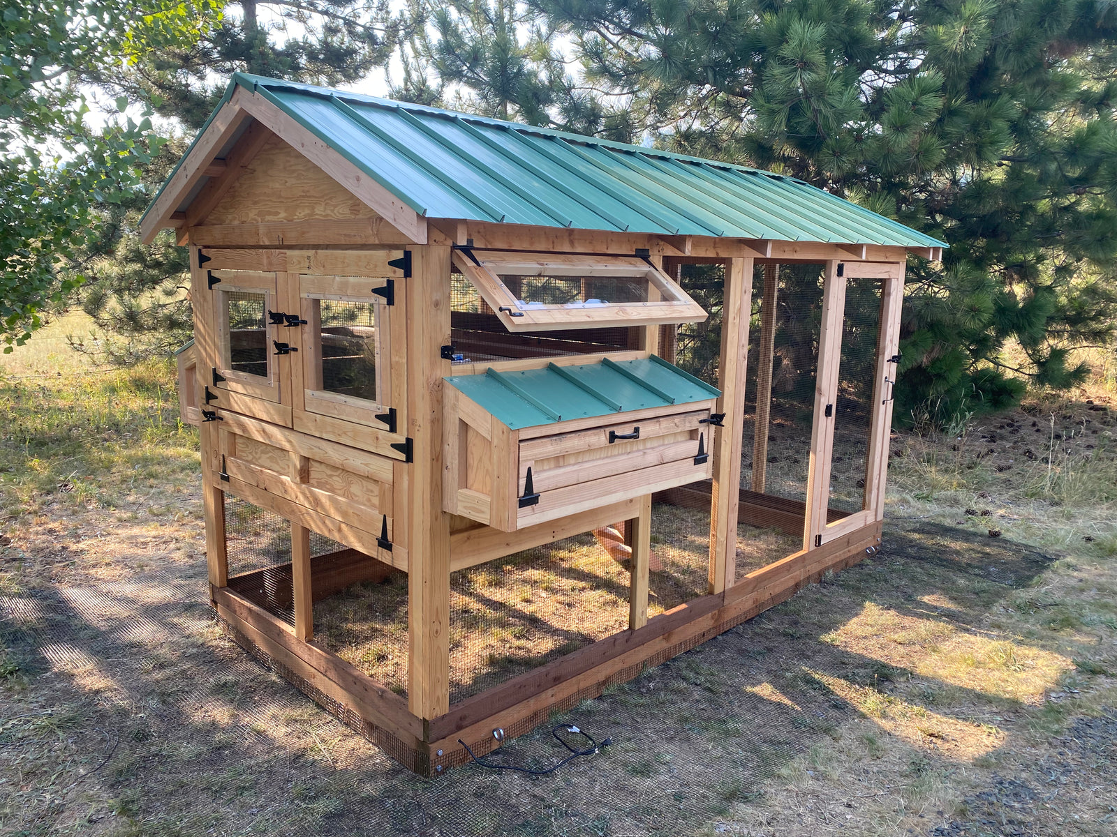Walk-In Chicken Coop 6’ Wide – Handcrafted Douglas Fir Frame | Built On Site