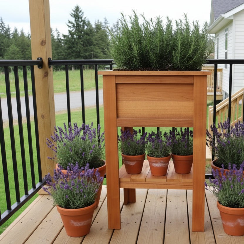 Planter Stand w/ Shelf - Image 2