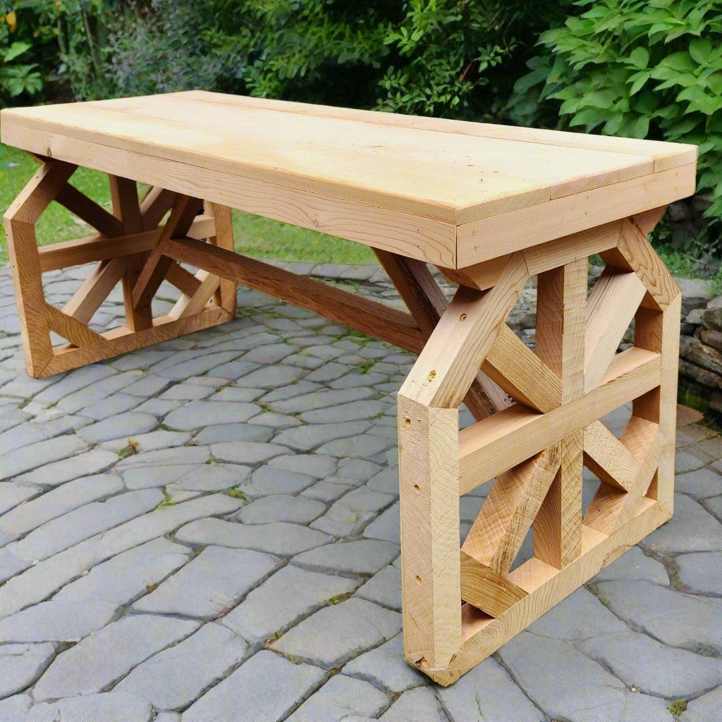 Wagon Wheel Picnic Table - Image 2