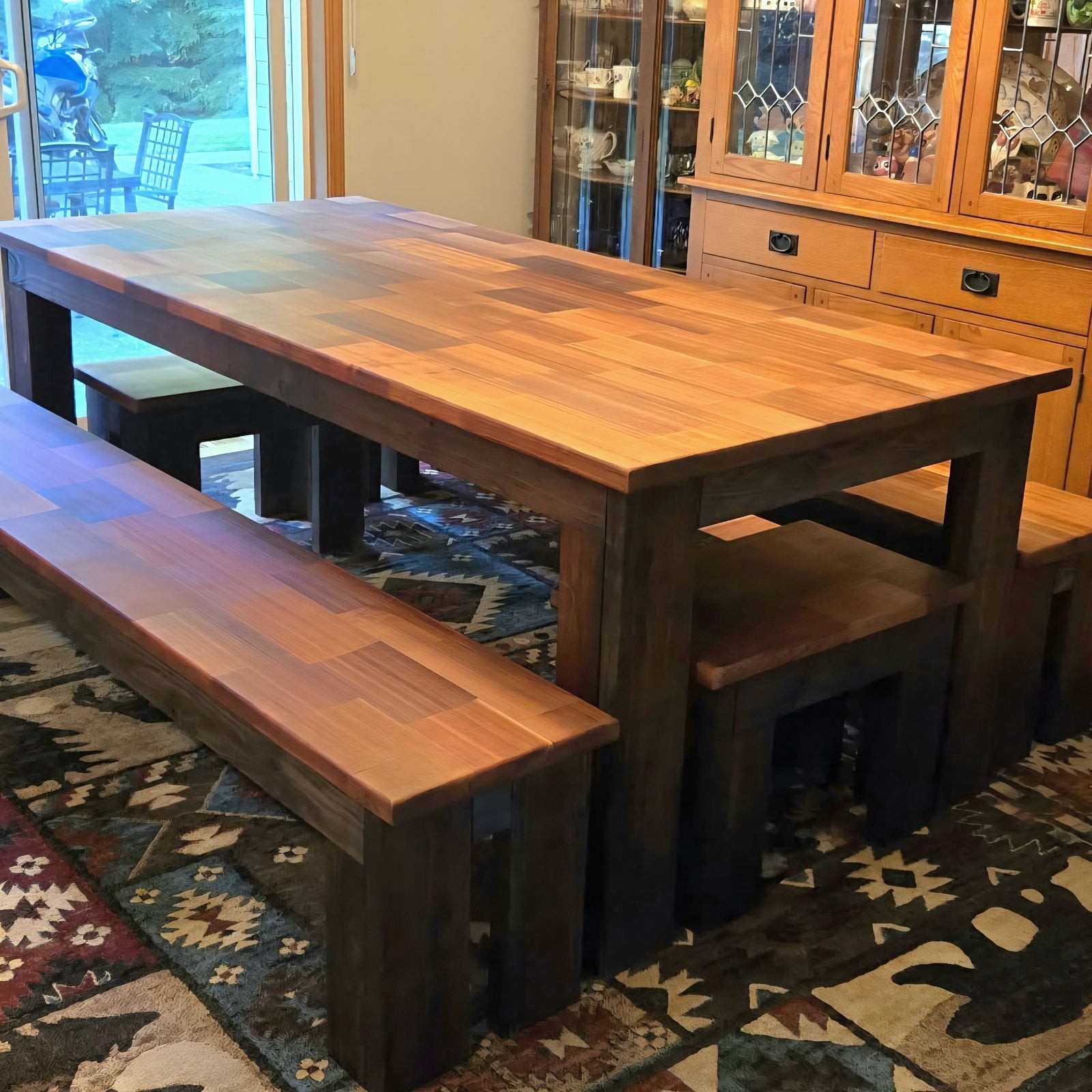 Butcher Block Dining Set - Image 2