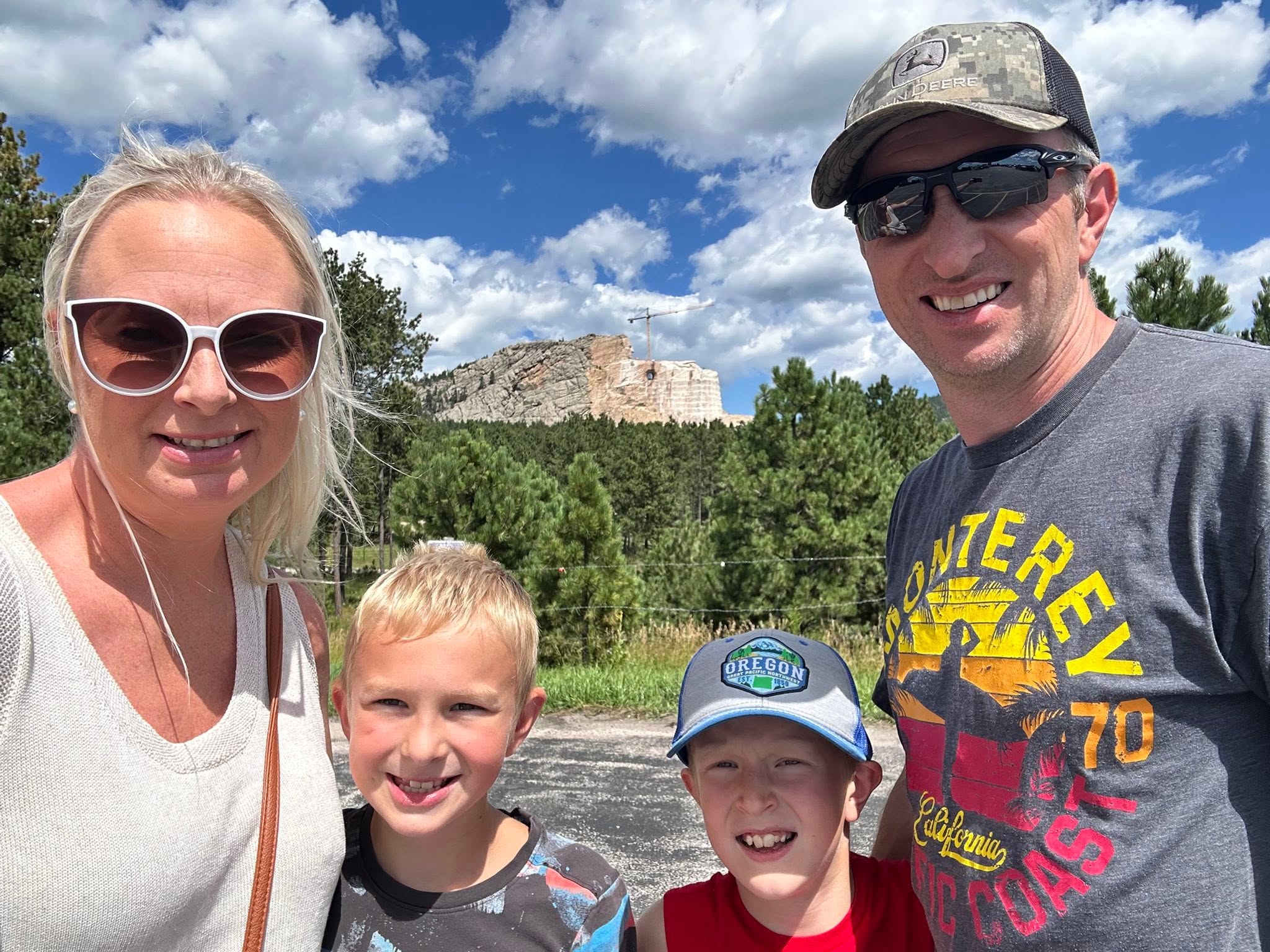Our family together during the 2025 RV road trip
